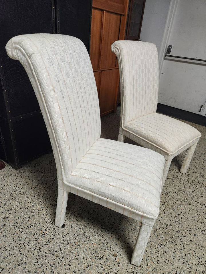 SET OF 2 | Upholstered Parson Chairs