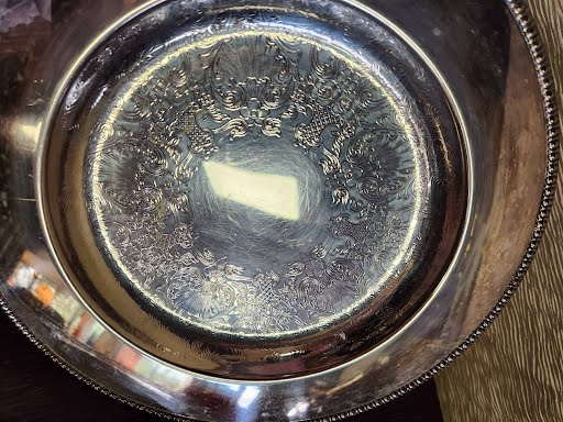 10.25" Round Silver Plate Home Item