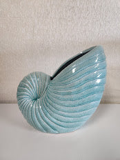 Blue Shell Vase