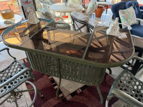 5 Piece Cast Aluminium Outdoor Bar & Chairs