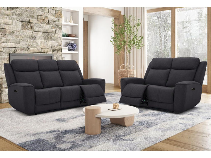 Kuka Macke Grey Power Recliner love seat