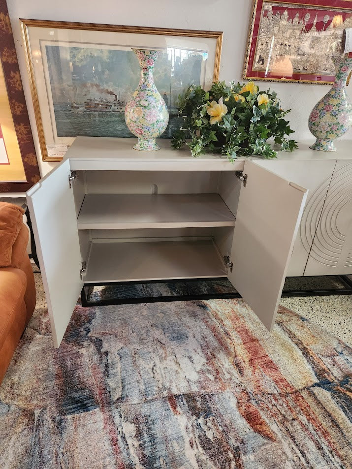 White Accent Cabinet