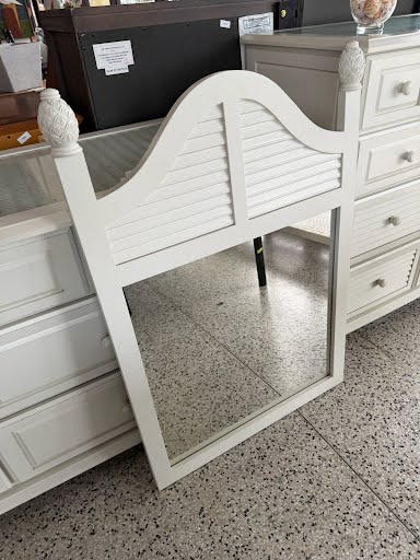 White Shutter Style Dresser