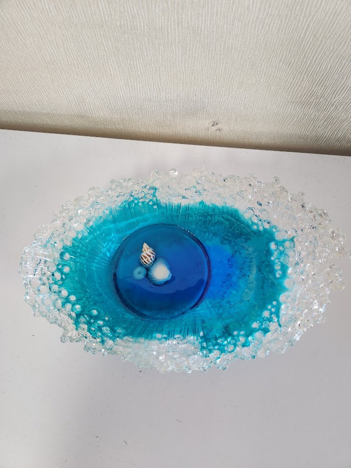 Wave Resin Bowl Centerpiece
