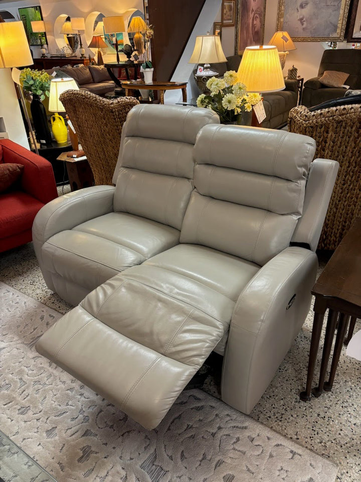 Top Grain Leather Love Seat