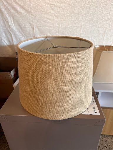 Beige Wooven Lamp Shade