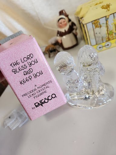 Precious Moments crystal figurine "The Lord Bless You & Keep You"