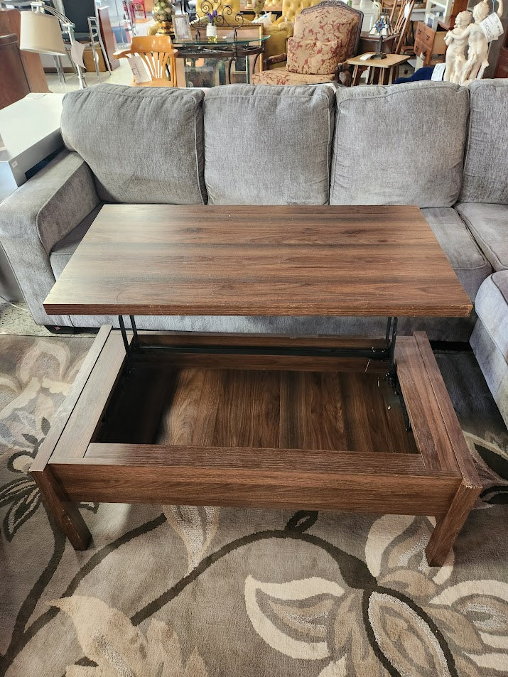 Dk Wood Lift Top Coffee Table