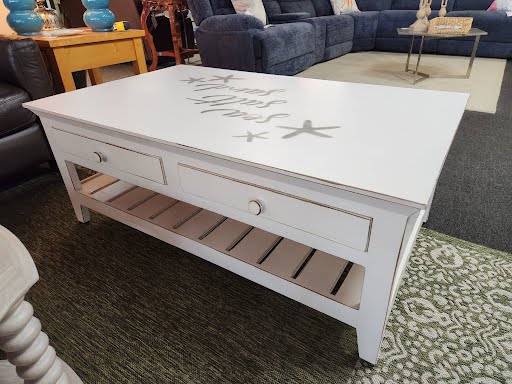 White Dual Sided Coffee Table