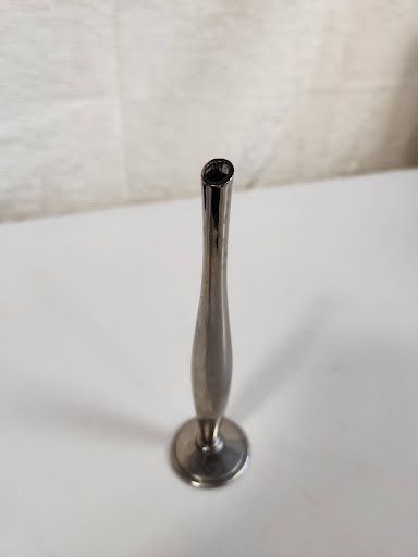 Silver Rosebud Vase 6" tall