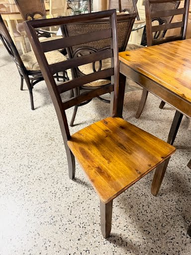 Dark Wood Dining Set