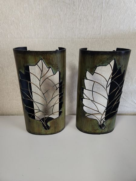 Green Leaf Candle Wall Art