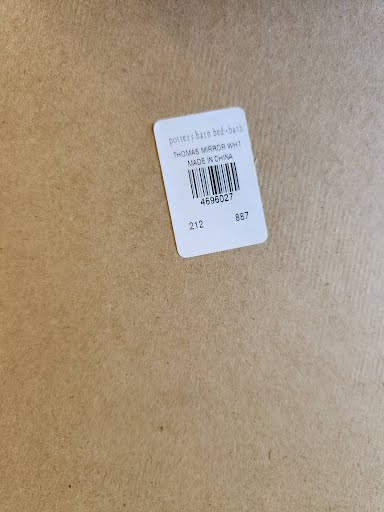 White Pottery Barn Mirror