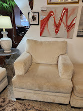 Beige Micro-Fabric Chair