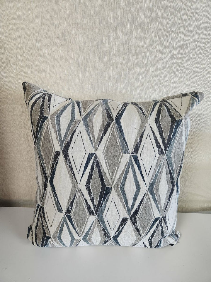 Blue/Grey Diamond Pattern Pillows