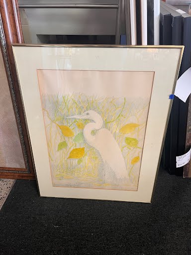 22x28 Egret Wall Art