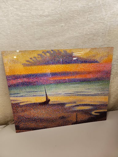 20x34 "The Beach at Heist" Repro Print on Metal