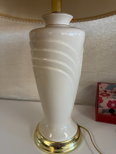 White 35 Height Table Lamp