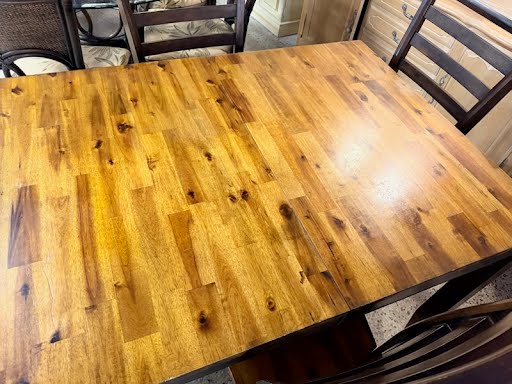 Dark Wood Dining Set