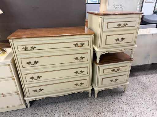 5PC SET | Two Tone French Provincial Bed Set