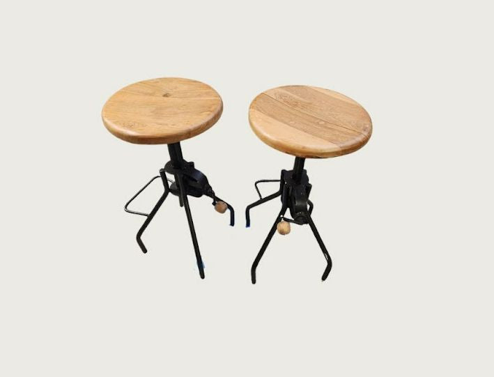SET OF 2 | Industrial Style Counter Stool