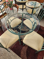 Green Metal Outdoor Set