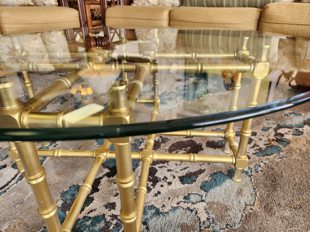 Vintage  Faux  Bamboo Coffee Table
