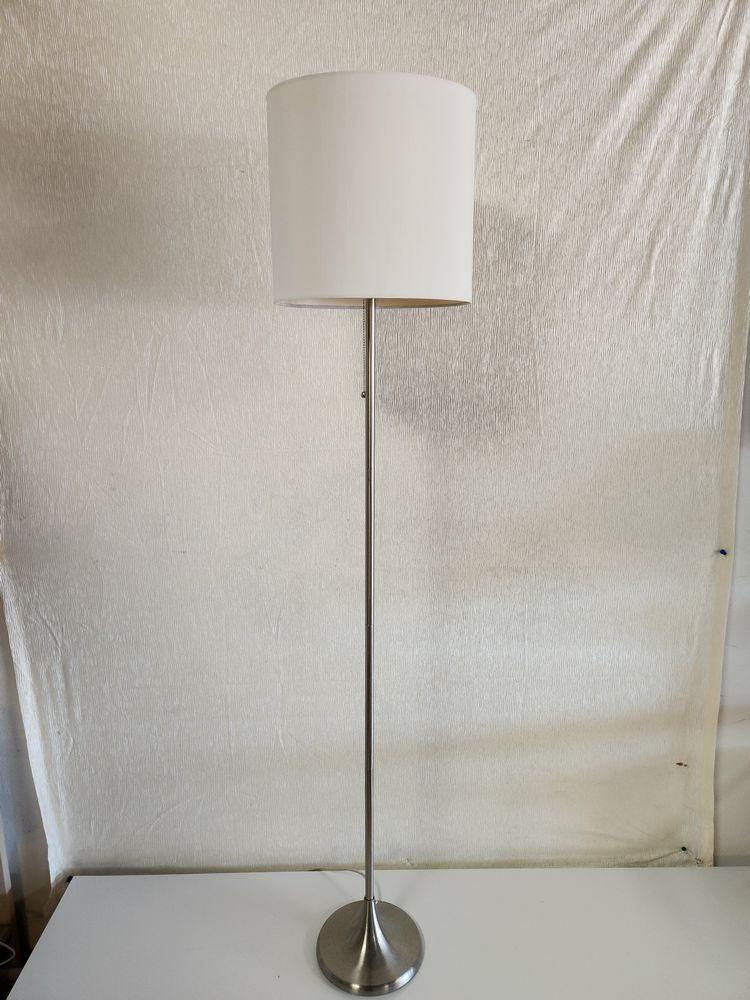 Silver Metal Floor Lamp