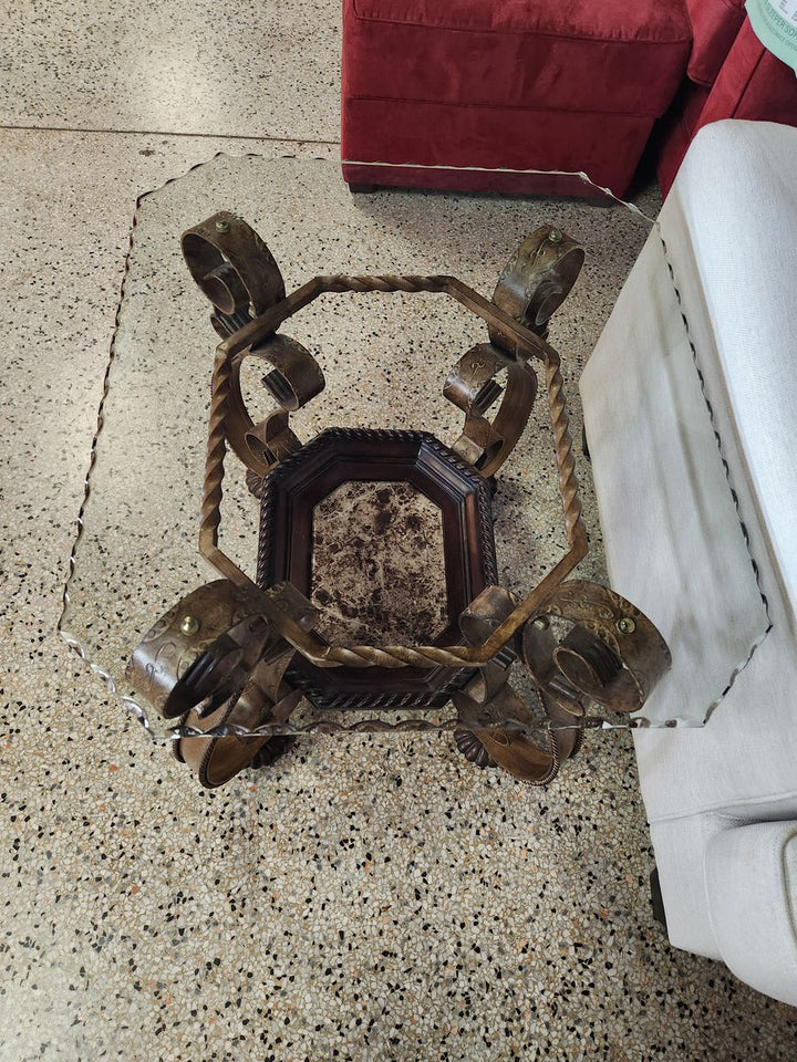 Golden Bronze Metal End Tables