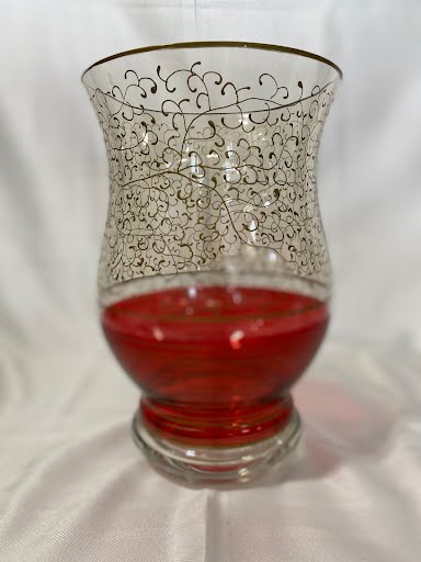 Vase - Red & Gold