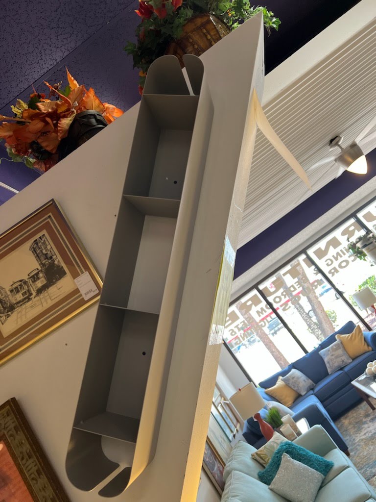 Grey Metal Wall Shelves