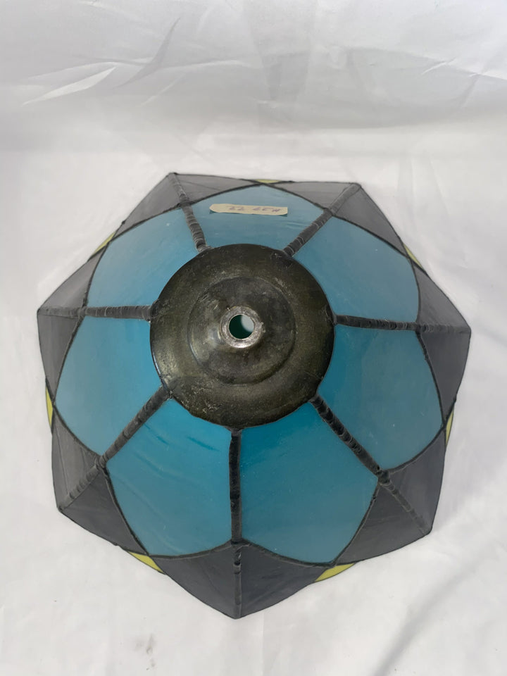 Blue and Black Lamp Shade