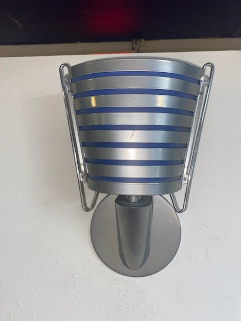 Chrome & Blue Sconces