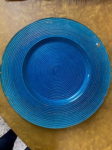 Blue Glass Charger