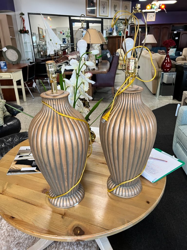 SET OF 2 - Brown Table Lamp