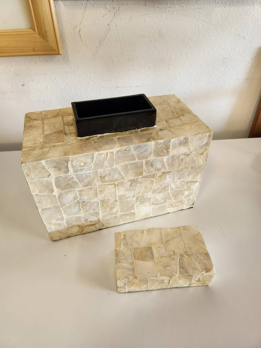 Mother of Pearl Jar with Lid