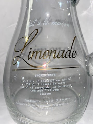 Lemonade Glass Pitcher