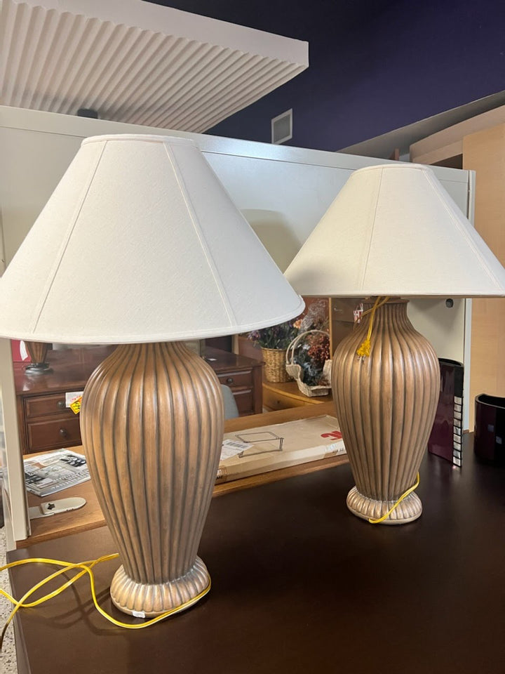 SET OF 2 - Brown Table Lamp