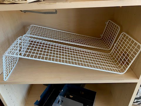 White wall shelf