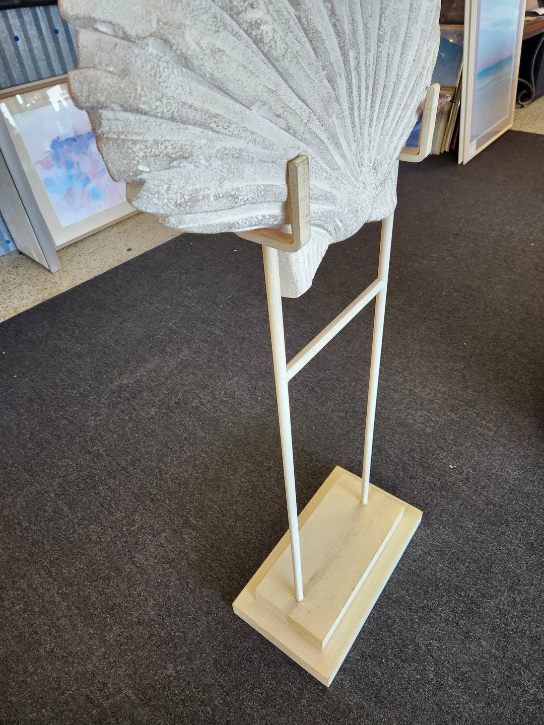 Sea Shell Sculpture on Stand