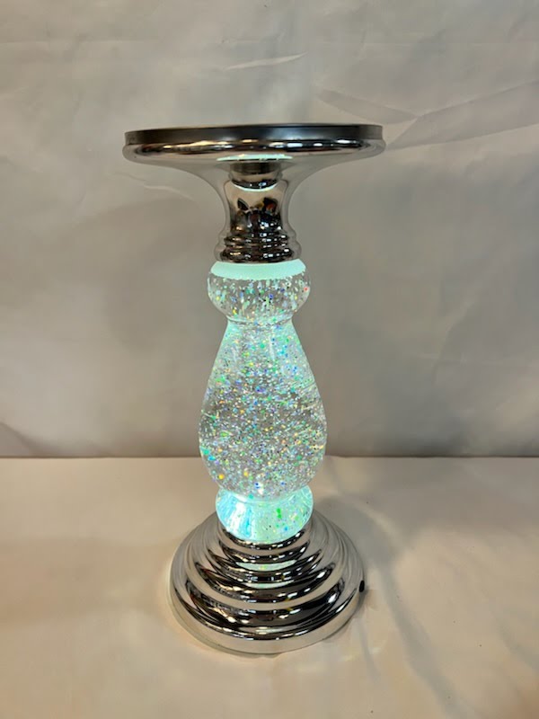 Light-up Candle Holder with Sparkles