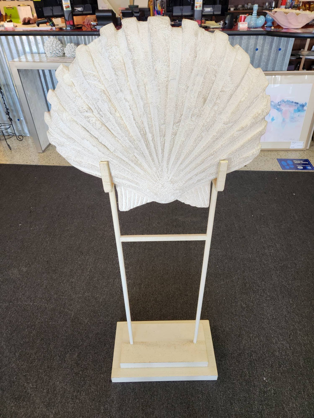 Sea Shell Sculpture on Stand