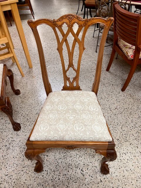 Wood Armless Side Dining Chair