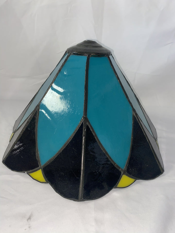 Blue and Black Lamp Shade