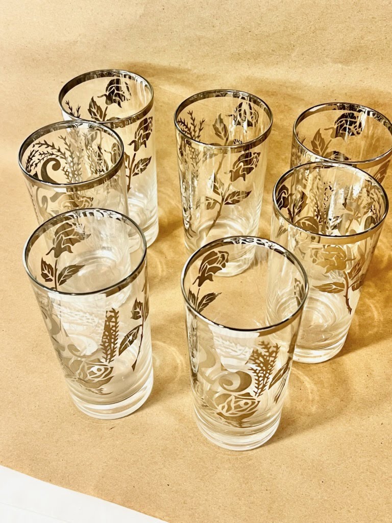 Set of 7 Tall Glassware