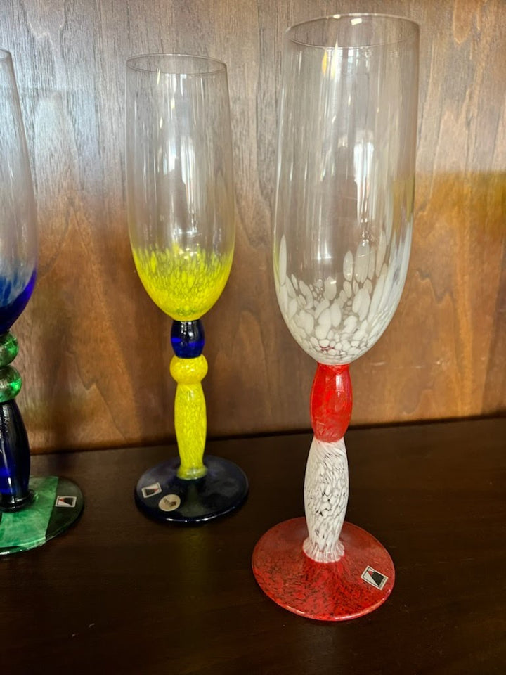 Set/4 Baja Flutes Multi Color