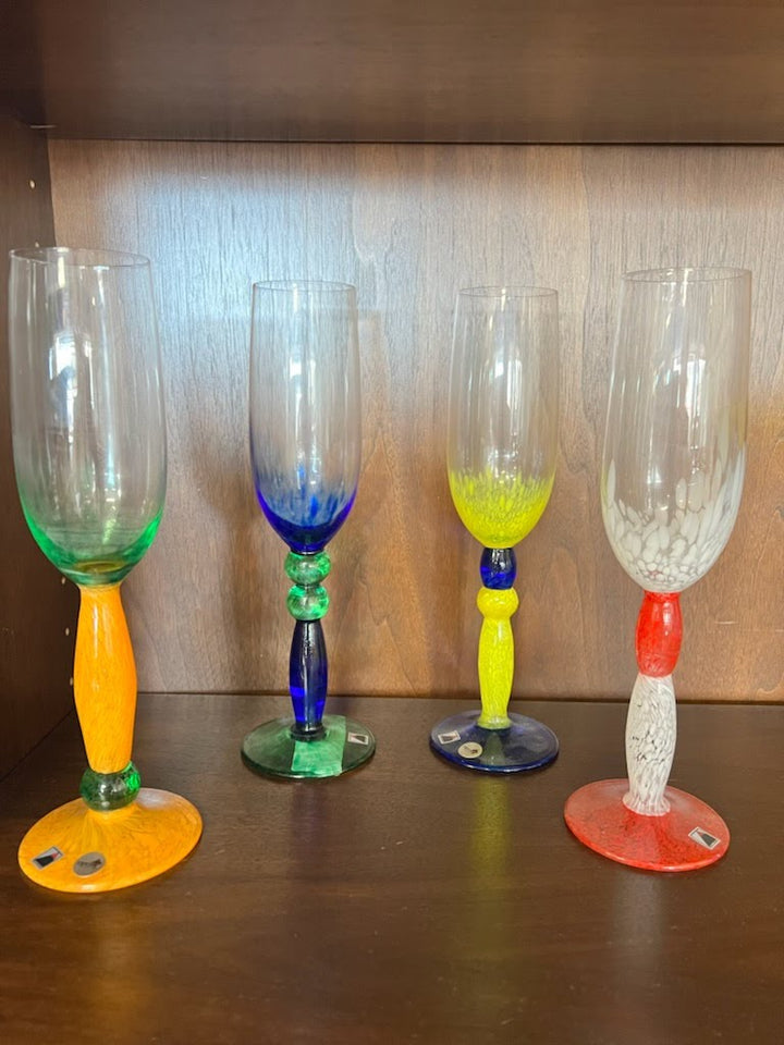 Set/4 Baja Flutes Multi Color