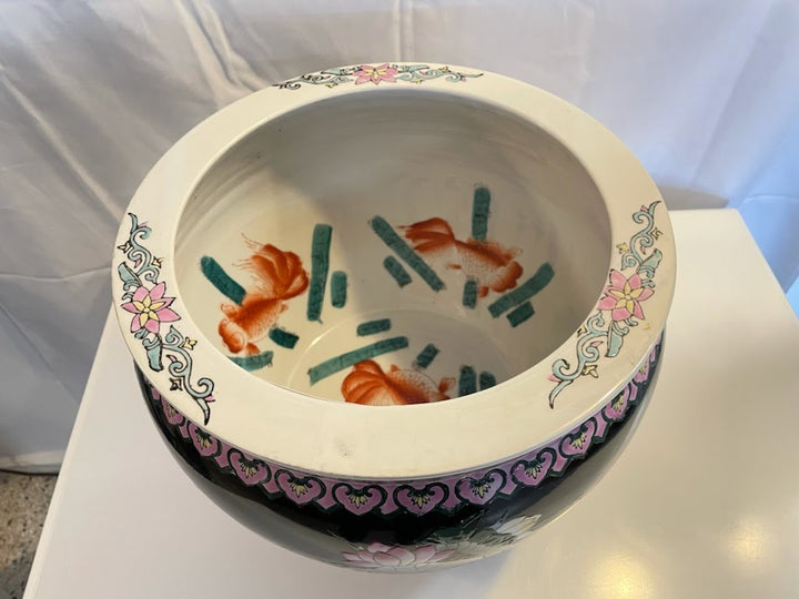 Painted Fish Planter Oriental Decor
