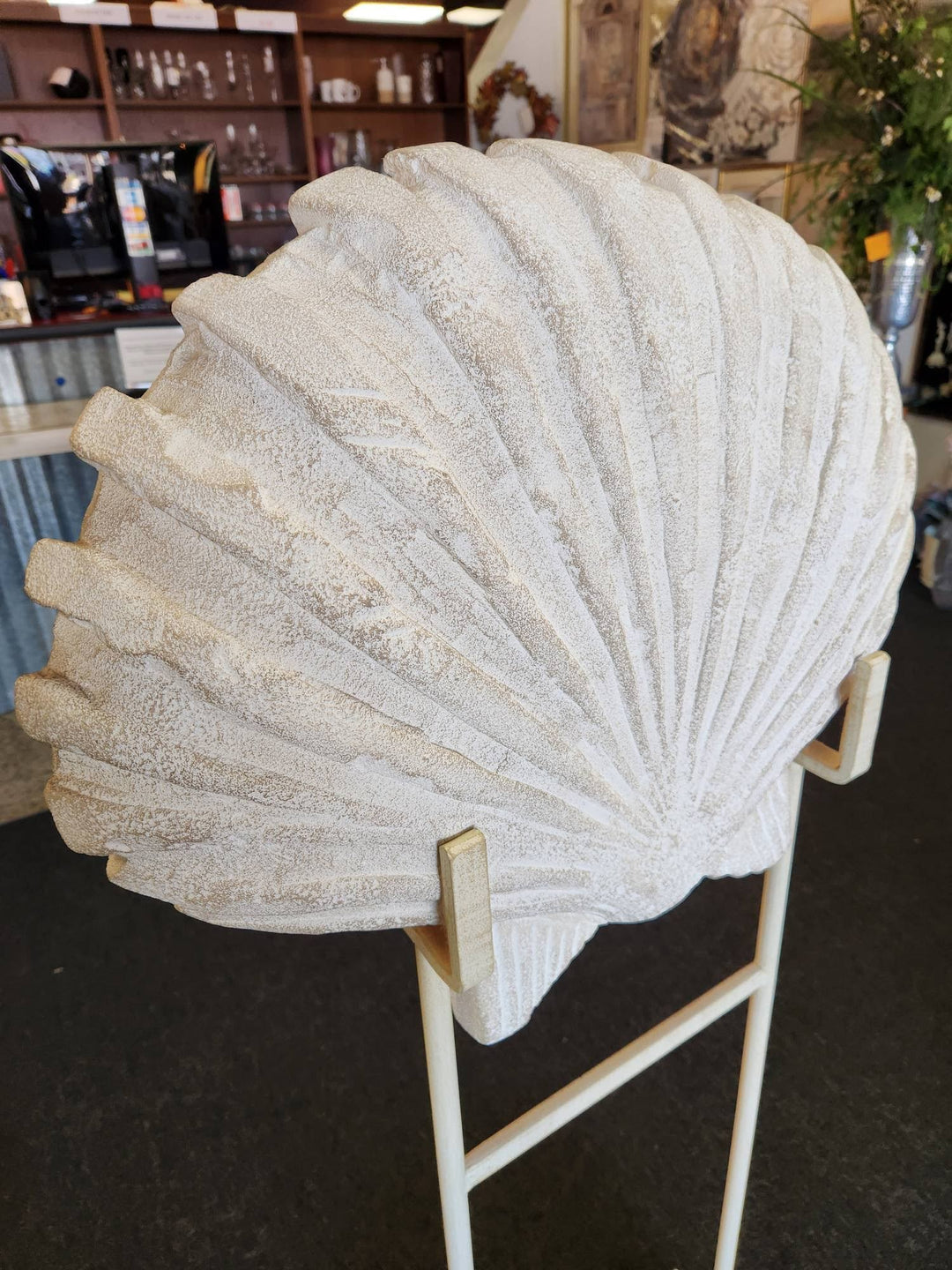 Sea Shell Sculpture on Stand